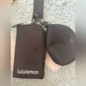 Lululemon Athletica Black Zippered Pouch